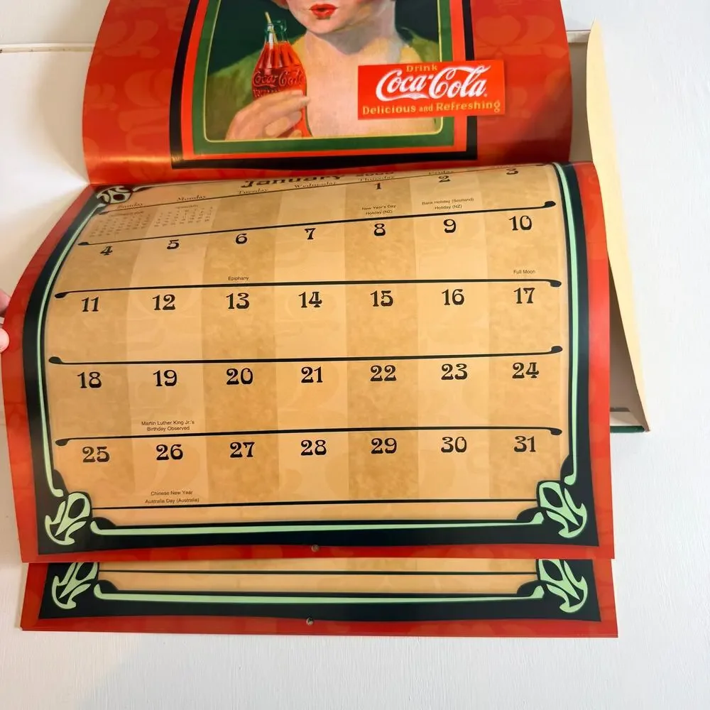 2009 Coca Cola Calendar Vintage 1926 Ad Art Fred Mizen Retro Coke Collectible